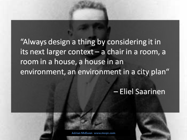 Quote from Eliel Saarinen